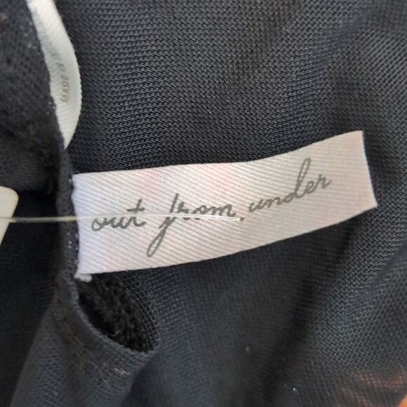 Black Mesh sheer bodysuit long sleeved size L - Picture 4 of 6